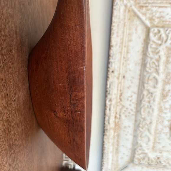 MCM Laur Jensen Denmark Danish teak sculptured bowl dish - Picture 7 of 13